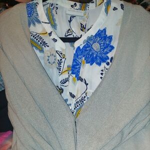 2 piece lite weight summer sweater set ny and company